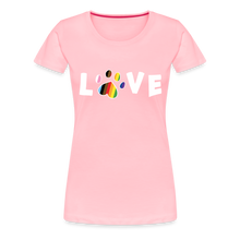 Load image into Gallery viewer, Pride Love Contoured Premium T-Shirt - pink