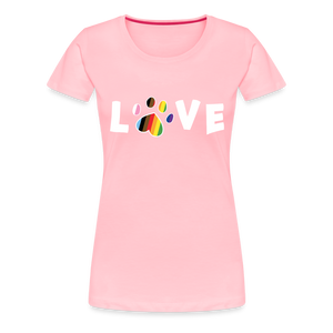 Pride Love Contoured Premium T-Shirt - pink