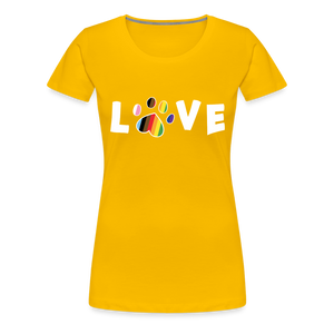 Pride Love Contoured Premium T-Shirt - sun yellow