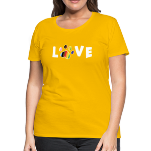 Pride Love Contoured Premium T-Shirt - sun yellow