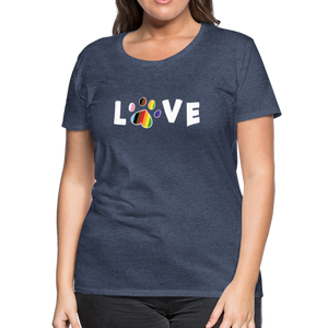 Pride Love Contoured Premium T-Shirt - heather blue