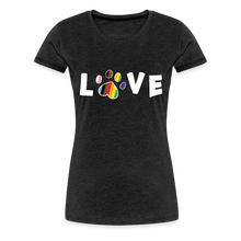 Load image into Gallery viewer, Pride Love Contoured Premium T-Shirt - charcoal grey