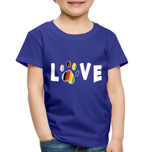 Pride Love Toddler Premium T-Shirt - royal blue