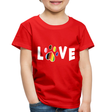Load image into Gallery viewer, Pride Love Toddler Premium T-Shirt - red