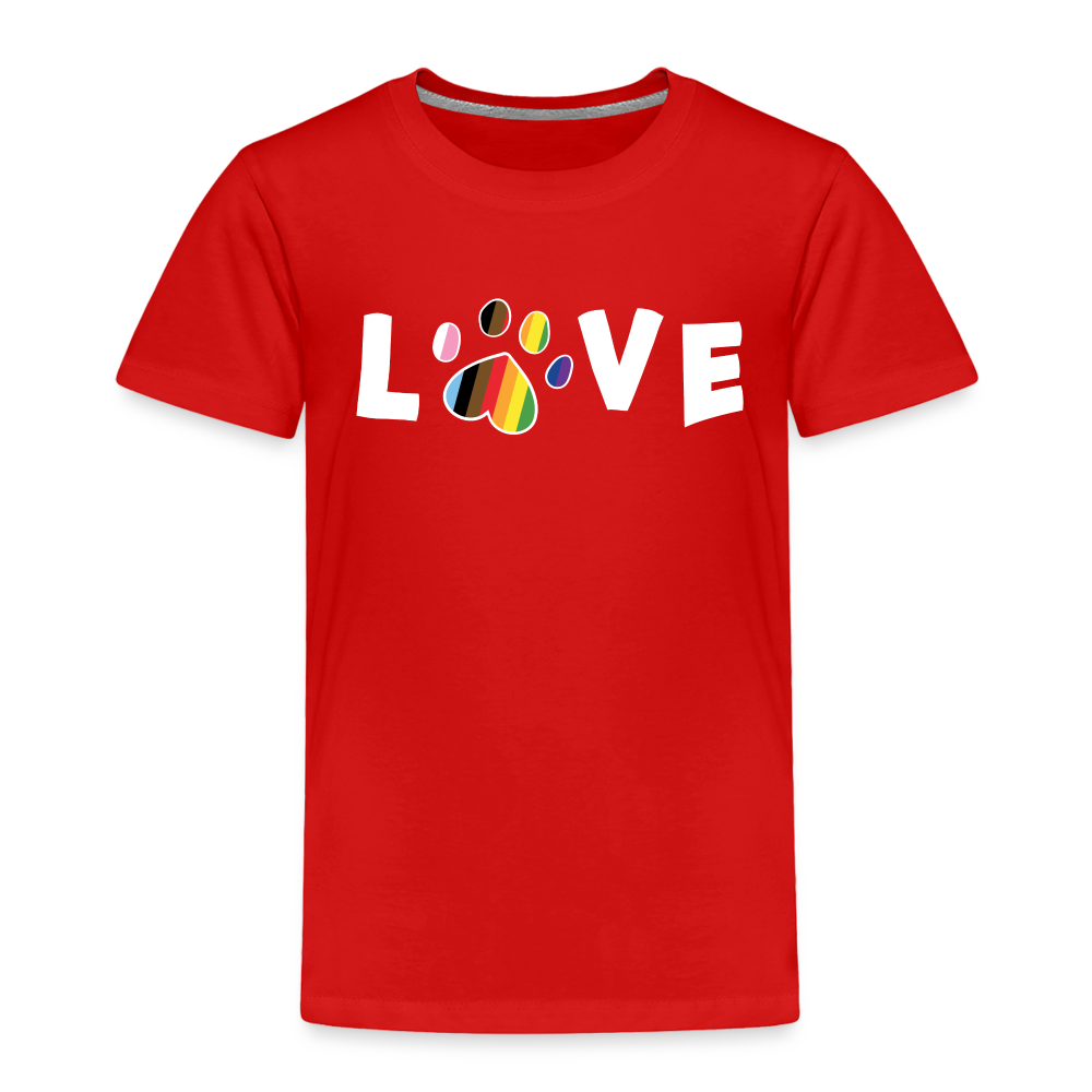 
                  
                    Pride Love Toddler Premium T-Shirt - red
                  
                