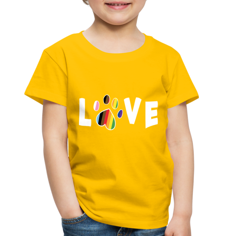 
                  
                    Pride Love Toddler Premium T-Shirt - sun yellow
                  
                