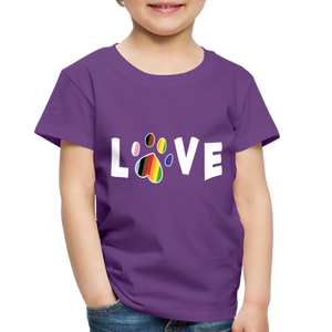 Pride Love Toddler Premium T-Shirt - purple