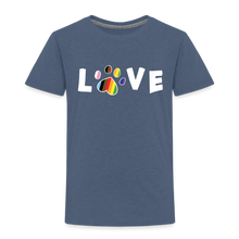Load image into Gallery viewer, Pride Love Toddler Premium T-Shirt - heather blue