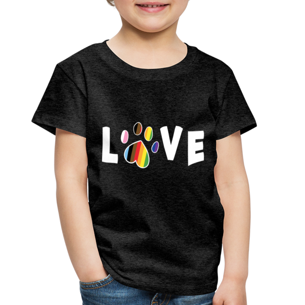 
                  
                    Pride Love Toddler Premium T-Shirt - charcoal grey
                  
                