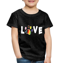 Load image into Gallery viewer, Pride Love Toddler Premium T-Shirt - charcoal grey