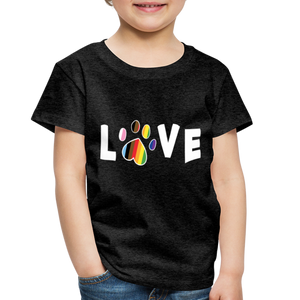 Pride Love Toddler Premium T-Shirt - charcoal grey