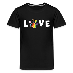 Pride Love Kids' Premium T-Shirt - black
