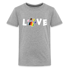 Load image into Gallery viewer, Pride Love Kids&#39; Premium T-Shirt - heather gray
