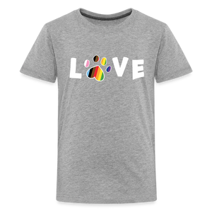Pride Love Kids' Premium T-Shirt - heather gray