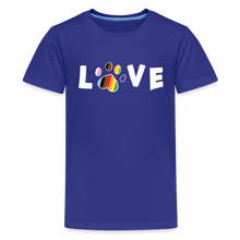 Load image into Gallery viewer, Pride Love Kids&#39; Premium T-Shirt - royal blue