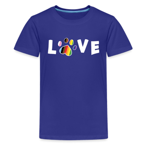 Pride Love Kids' Premium T-Shirt - royal blue