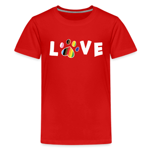 Pride Love Kids' Premium T-Shirt - red