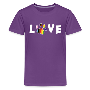 Pride Love Kids' Premium T-Shirt - purple