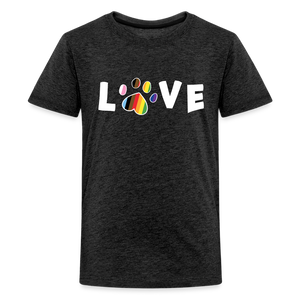 Pride Love Kids' Premium T-Shirt - charcoal grey