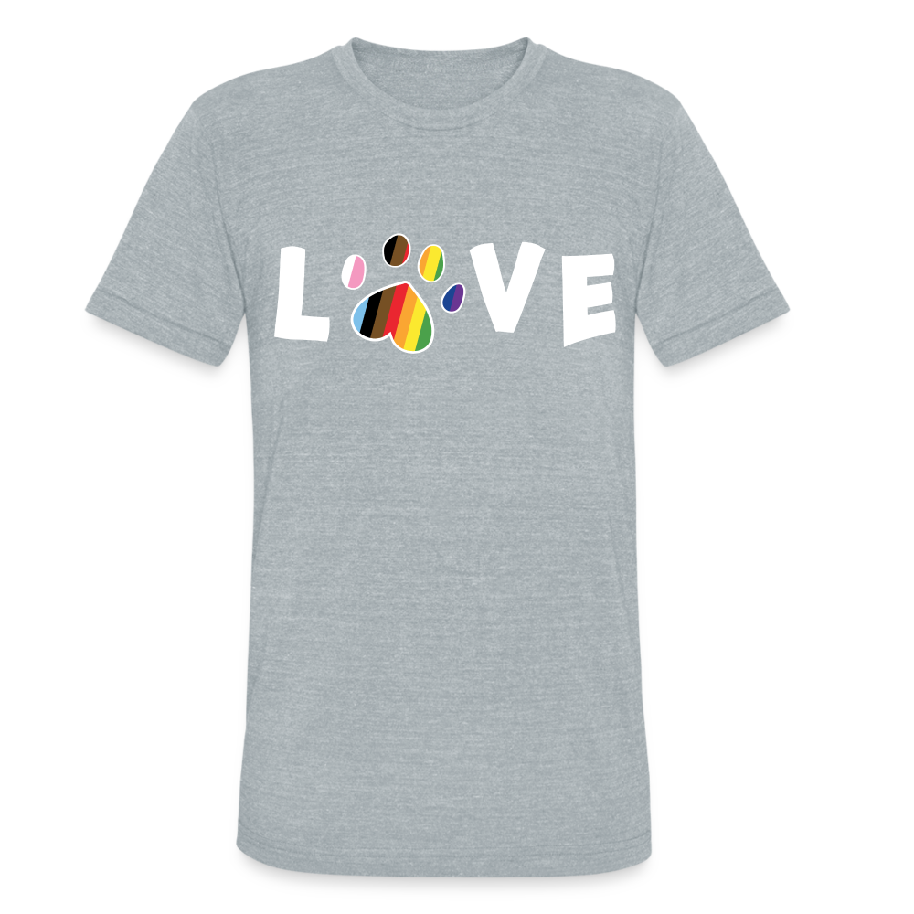 
                  
                    Pride Love Unisex Tri-Blend T-Shirt - heather grey
                  
                