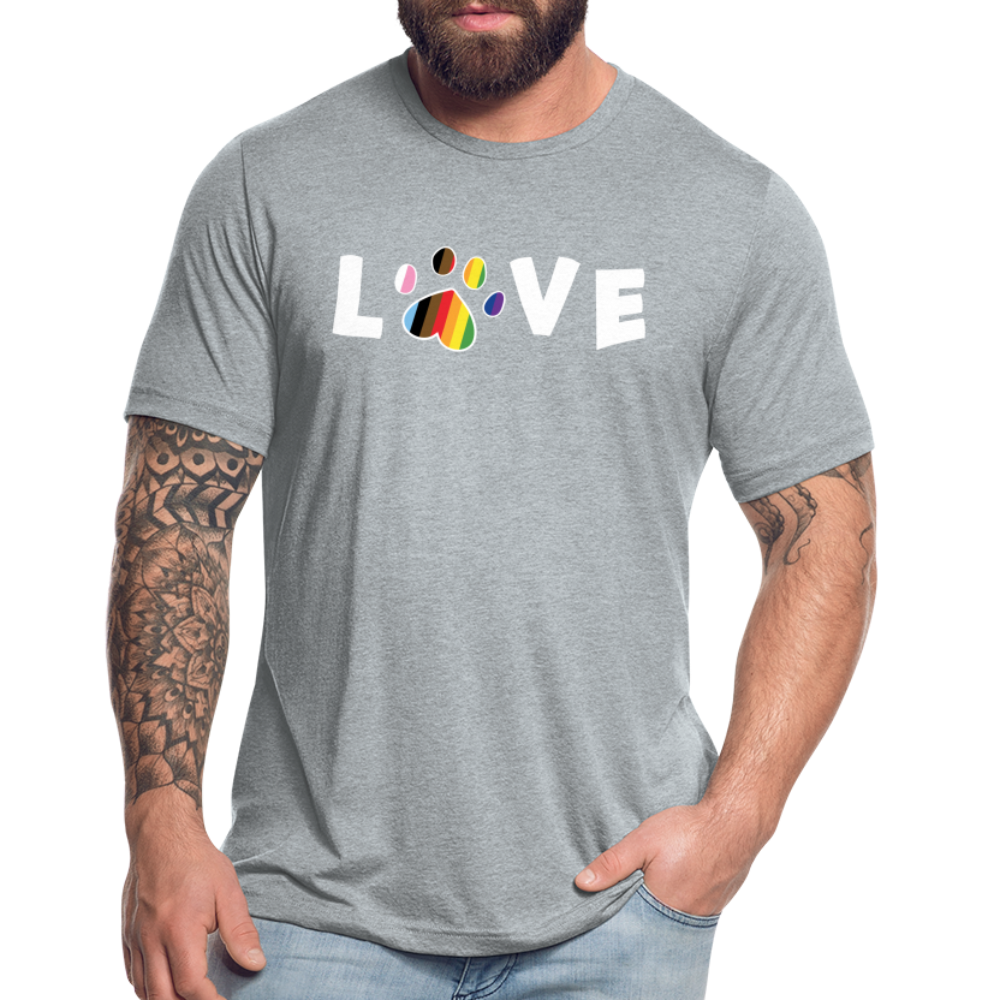 
                  
                    Pride Love Unisex Tri-Blend T-Shirt - heather grey
                  
                