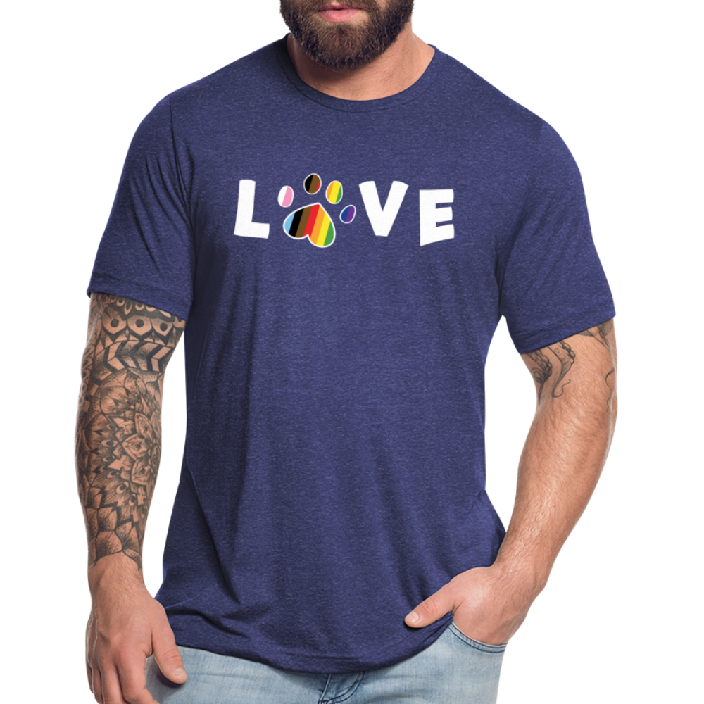 
                  
                    Pride Love Unisex Tri-Blend T-Shirt - heather indigo
                  
                