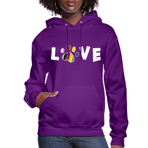 Pride Love Contoured Hoodie - purple