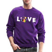 Load image into Gallery viewer, Pride Love Crewneck Sweatshirt - purple