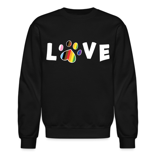 Pride Love Crewneck Sweatshirt - black