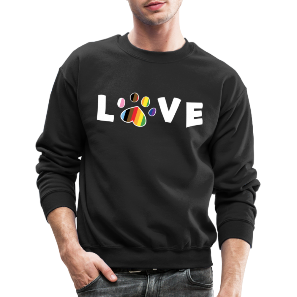 Pride Love Crewneck Sweatshirt - black