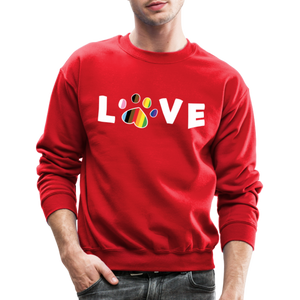 Pride Love Crewneck Sweatshirt - red