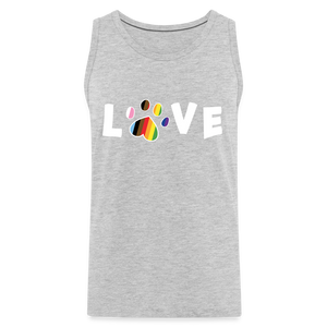 Pride Love Classic Premium Tank - heather gray