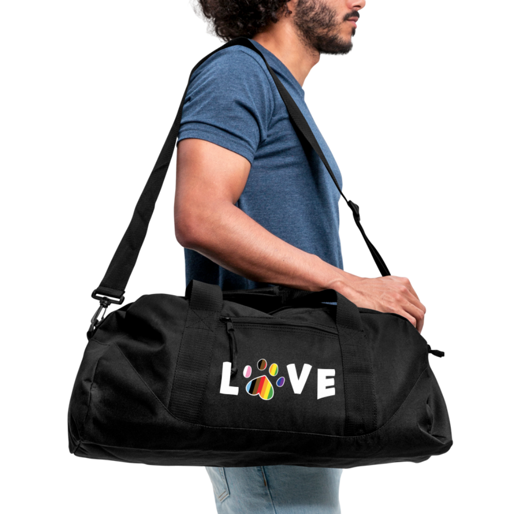 Pride Love Recycled Duffel Bag - black