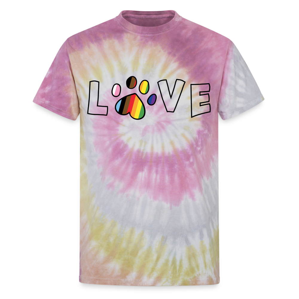 
                  
                    Pride Love Unisex Tie Dye T-Shirt - Desert Rose
                  
                