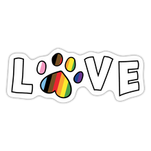 Load image into Gallery viewer, Pride Love Sticker - white matte