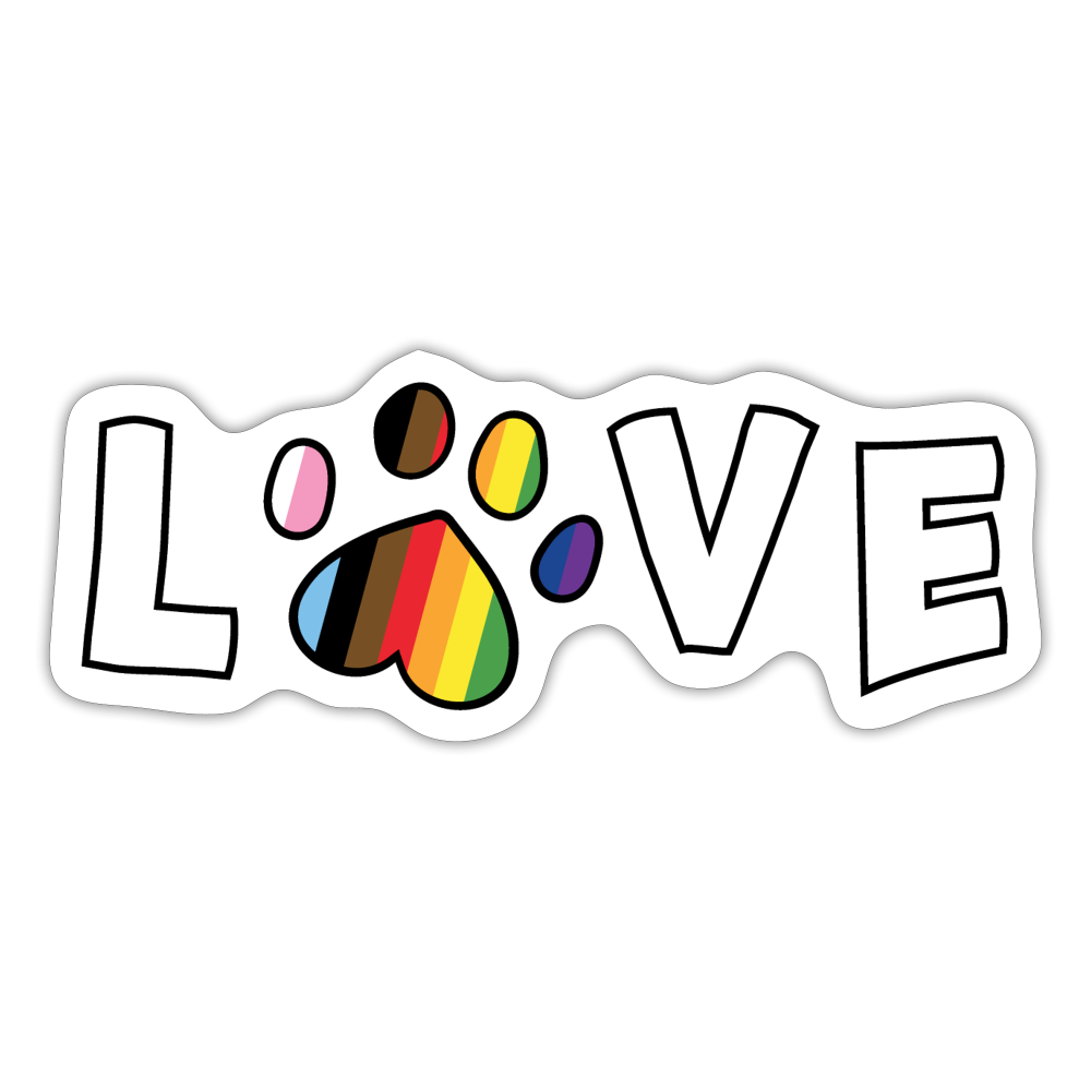 Pride Love Sticker - white matte