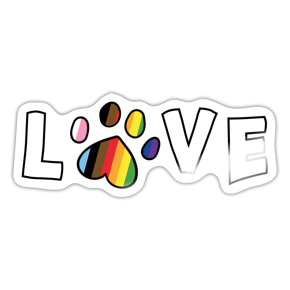 
                  
                    Pride Love Sticker - white glossy
                  
                