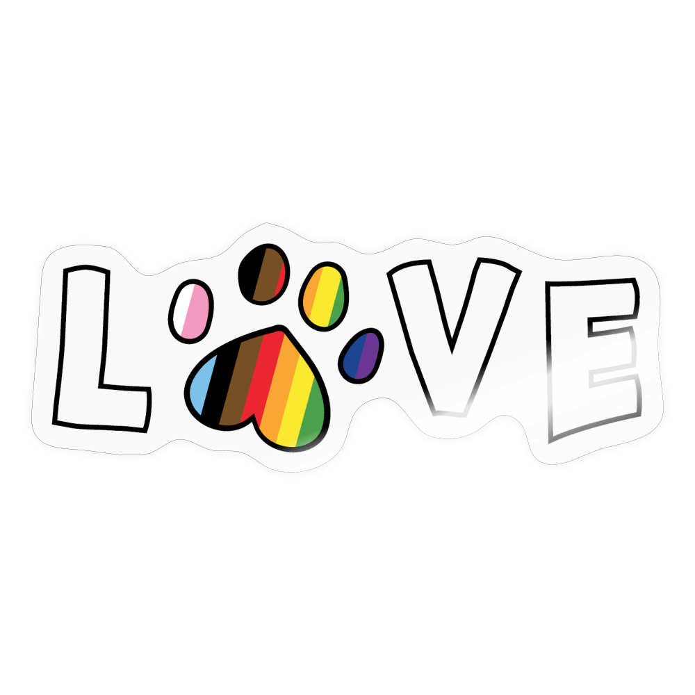 
                  
                    Pride Love Sticker - transparent glossy
                  
                