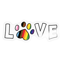 Load image into Gallery viewer, Pride Love Sticker - transparent glossy