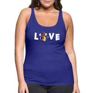 Pride Love Contoured Premium Tank Top - royal blue