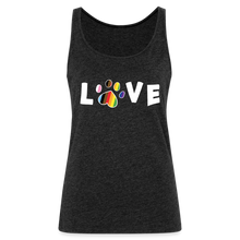 Load image into Gallery viewer, Pride Love Contoured Premium Tank Top - charcoal grey