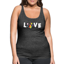 Load image into Gallery viewer, Pride Love Contoured Premium Tank Top - charcoal grey
