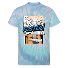 Load image into Gallery viewer, Foster Comic Tie Dye T-Shirt - blue lagoon