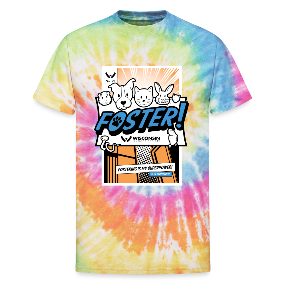 
                  
                    Foster Comic Tie Dye T-Shirt - rainbow
                  
                