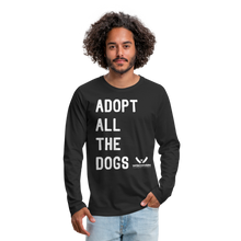 Load image into Gallery viewer, Adoption All the Dogs Classic Premium Long Sleeve T-Shirt - black