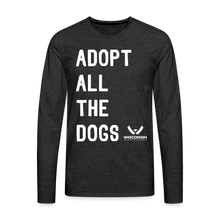 Load image into Gallery viewer, Adoption All the Dogs Classic Premium Long Sleeve T-Shirt - charcoal grey