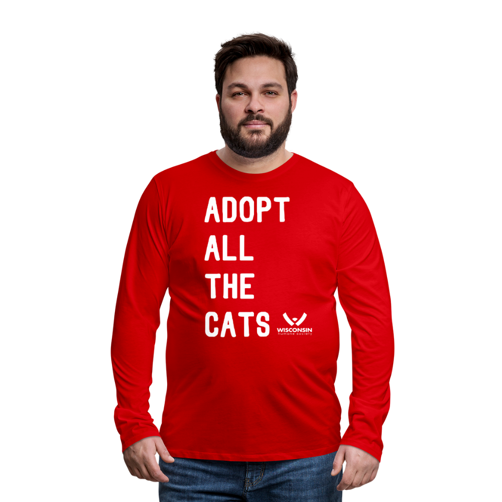 
                  
                    Adopt All the Cats Classic Premium Long Sleeve T-Shirt - red
                  
                