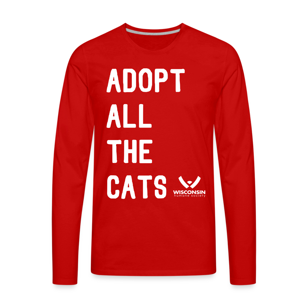 
                  
                    Adopt All the Cats Classic Premium Long Sleeve T-Shirt - red
                  
                