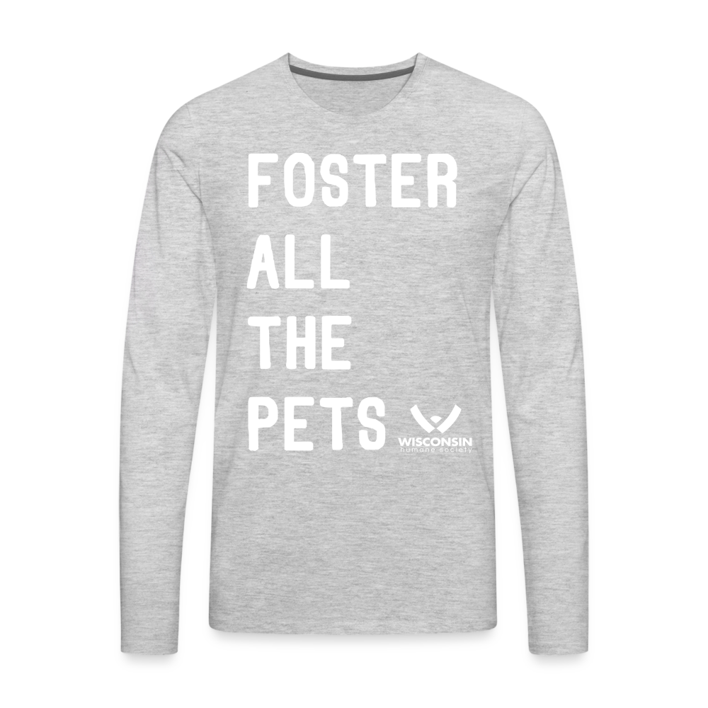 
                  
                    Foster All the Pets Classic Premium Long Sleeve T-Shirt - heather gray
                  
                