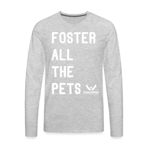 Foster All the Pets Classic Premium Long Sleeve T-Shirt - heather gray